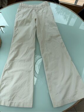 Levi's vintage flare Cream Panatela Pants jeans 0